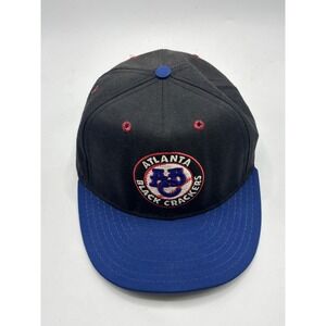 Vintage Atlanta Black Crackers Negro Leagues Baseball Cap Pro line 7 1/2 Black